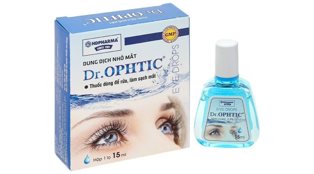 Dung dịch nhỏ mắt DR.OPHTIC rửa, làm sạch mắt chai 15ml - 
